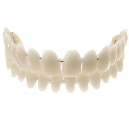 DIY Customizable Tooth Cover Denture Care Upper And Lower Plastic Dentures Preformed False Teeth Set Dental Resin Denture