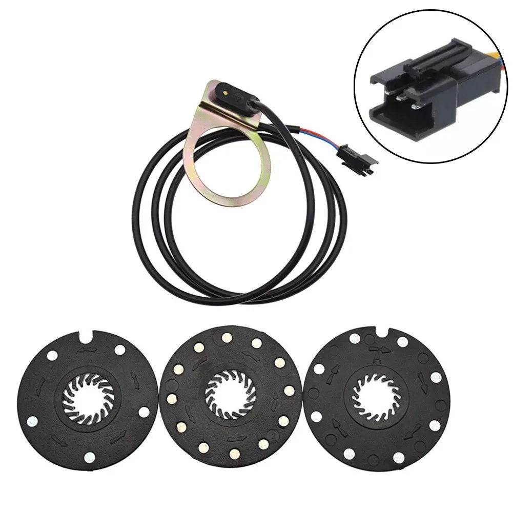 Electric Bicycle Pedal PAS System Assistant Sensor 5/8/12 Magnets Speed Sensor SM-3A Plug Electric Bikes Replacement Parts