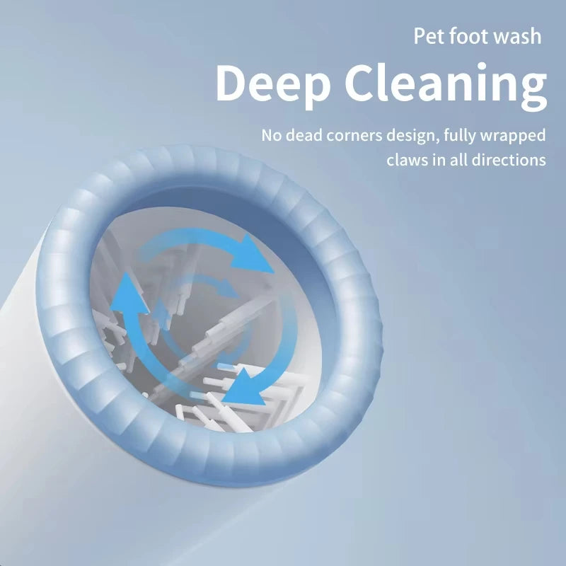 Pet Foot Washing Machine Electric Pet Paw Cleaner Automatic Dog Quick Cleaner Pet Paw Portable Low Noise Waterproof Foot Cup