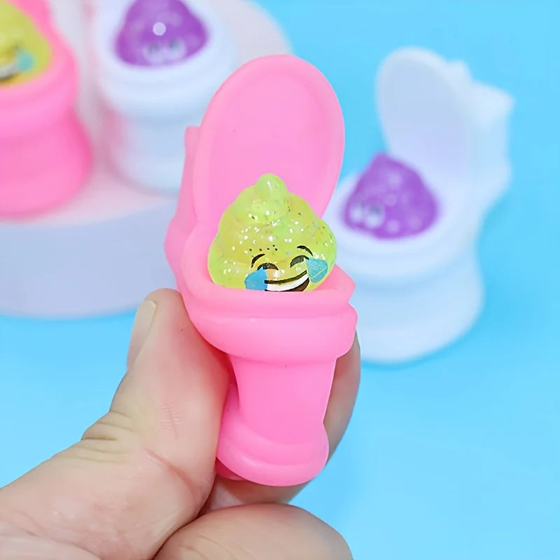Squeeze Toilet Poop TPR Soft Kawaii Mochi Soft Stress Relief Fidget Toy,Laugh Out Loud with These Fun Prank Toilet Toys for Kids