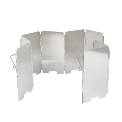 Outdoor Stove Wind Shield Camping Windscreen 9 Plates Foldable Gas Cookers Wind Deflectors Stove equipment Accessory tool