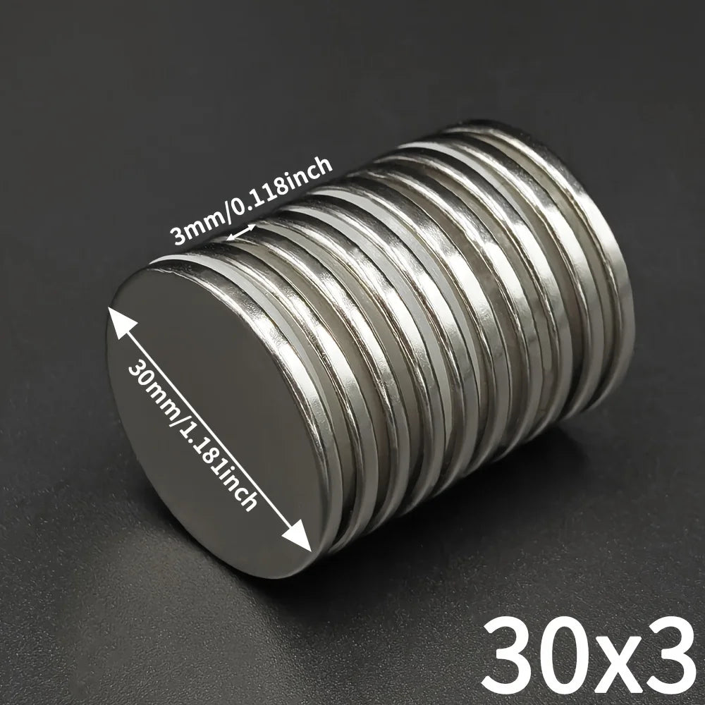 30x3 Neodymium Magnet 30mm x 3mm N35 NdFeB Round Large Super Powerful Strong Permanent Magnetic imanes Disc 30*3 mm