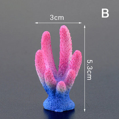 Artificial Coral Fish Tank Decoration Emulates Starfish Resin Reef Landscape Aquarium Decoration Craft Tabletop Decoration