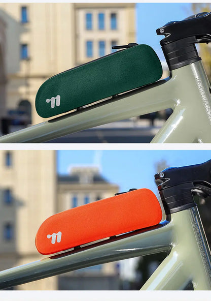WEST BIKING Bike Top Tube Bag TPU Cycling Front Bag With Screws or Straps Waterproof Windproof Gravel Road Bike Top Frame Bag