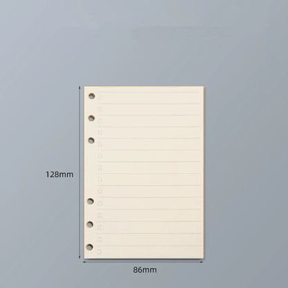45 Sheets A5 A6 A7 Loose Leaf Notebook Refill Spiral Binder Inner Page Line Blank craft  Grid Inside Paper Stationery
