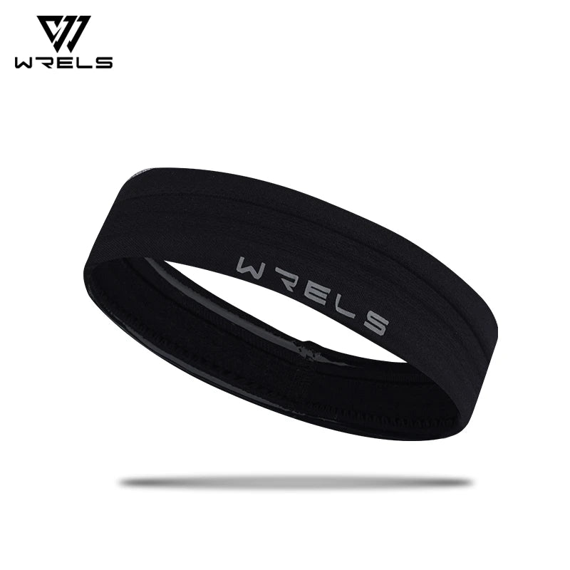 WRELS Headband Sport Band Elastic Non Slip Absorbent Sweatband Workout Running Basketball Gym Fitness Athletic Hair Band