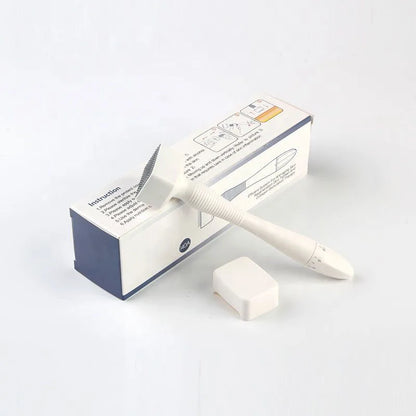 140A Derma Stamp Microneedling 140Pins Face Roller Massager Adjustable Titanium Needle Length 0.25mm For Skincare Beard Hair