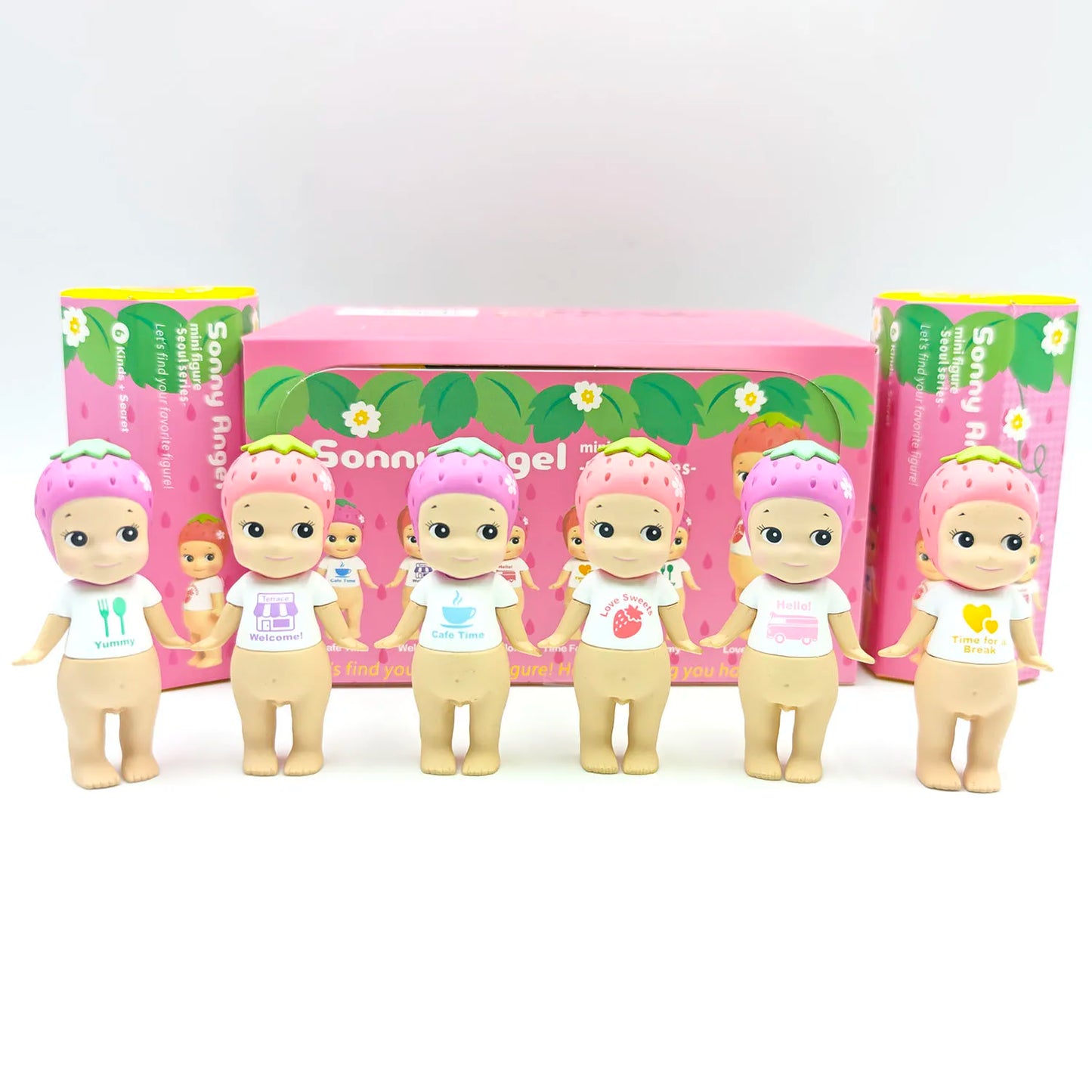 Sonny Angel Blind Box Toys Seoul Series Anime Action Figures Ornaments Strawberry Dolls Fans Children Christmas Birthday Gifts