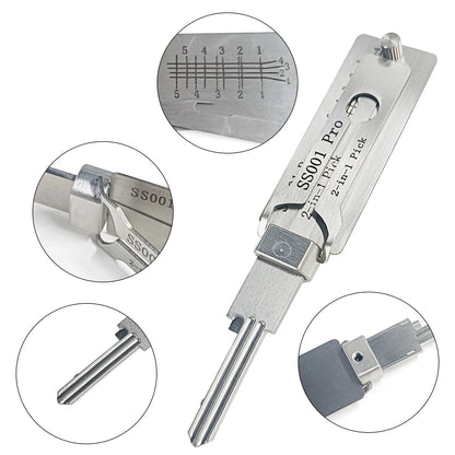 1-5X Lockpicking Lock Decoder SS001 O-ring Pickup Kit Pick Locksmith Tools Key Decoder Precision Hook Door Maintenance Repair