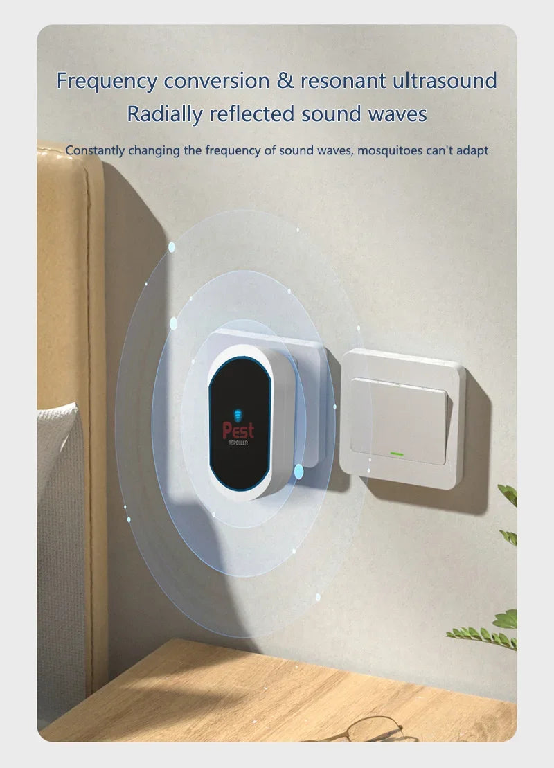 Ultrasonic Electronic Insect Repellent And Mouse Repellent Household Insect Repellent Mini Silent Safe Plug Electric 2026 New