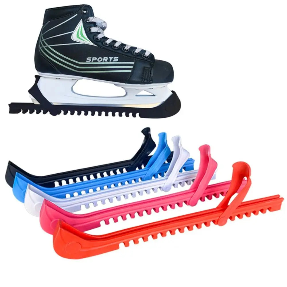 1 Pair Universal Non-Slip Ice Blade Protector Protector Sleeve Adjustable Ice Skate Guards Wear-Resistant Ice Skate Blade Guards