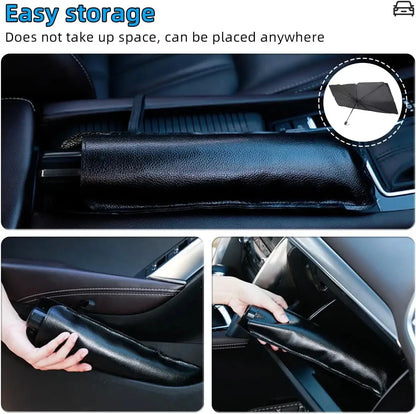 Portable Car Sun Shade Umbrella for Windshield High Shading UV Protection Foldable Front Window Cover Visor Umbrella Accessories