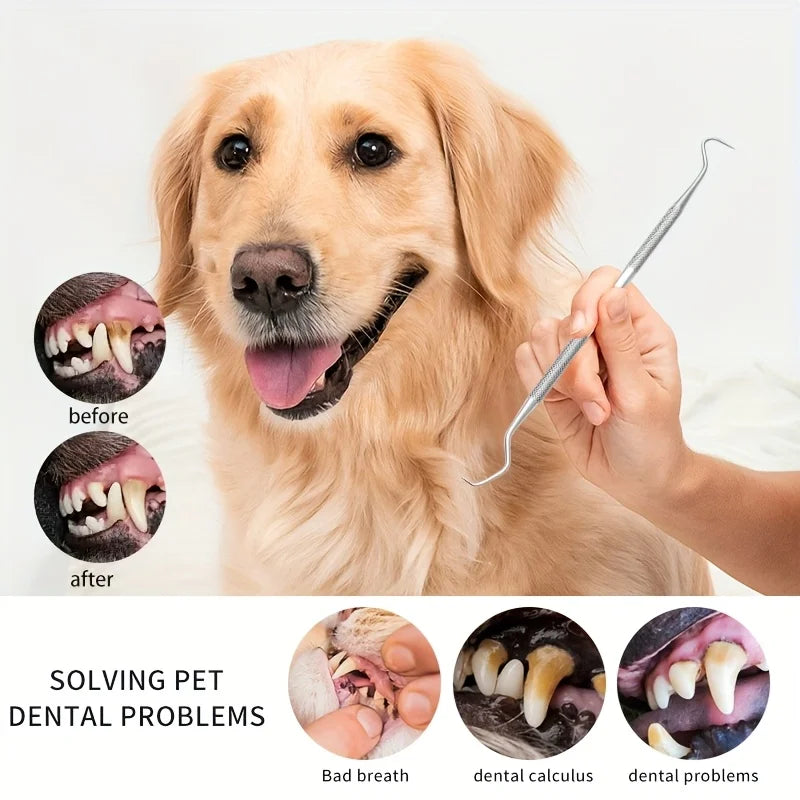 [6pcs Soundwave Tartar Remover] 6pcs Soundwave Tartar Remover for Dogs and Cats | Dental Cleaning and Tartar Kit | Teeth Cleaner