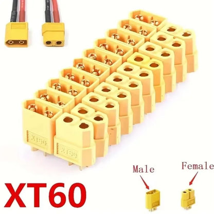 5 Pairs XT60 Connector XT60 Male Female Bullet Connectors Power Plugs for RC Lipo Battery Motor XT60 Drone Connectors