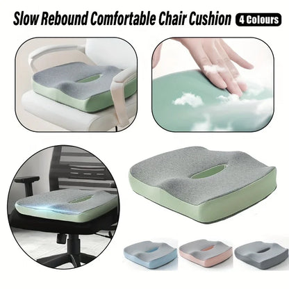 【Ergonomic Office Seat Cushion】3-Zone Memory Foam Lumbar Support Pillow Breathable Posture Corrector for Car Office Wheelchair