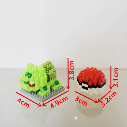 75 Style Building Blocks Assembly Anime Picachu Charizard Doll Blastoise Bulbasaur Gengar Bricks Figures Toy for Kid Gift