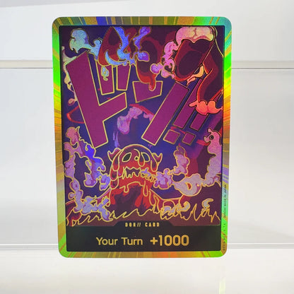1PCS/30Pcs One Piece TCG GOLD DON!! Anime Collection Cards PRB-01 Foil English SUPER PARALLEL FOIL NM Refraction The Gift