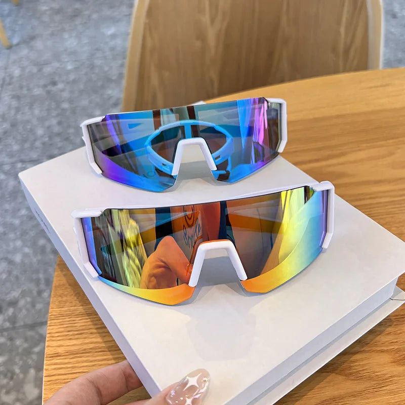 1/2pcs Oversized Wrap Frame Fashion Glasses Y2K Fashion Glasses Unisex Eyewear for Music Festivals Casual Eyewear