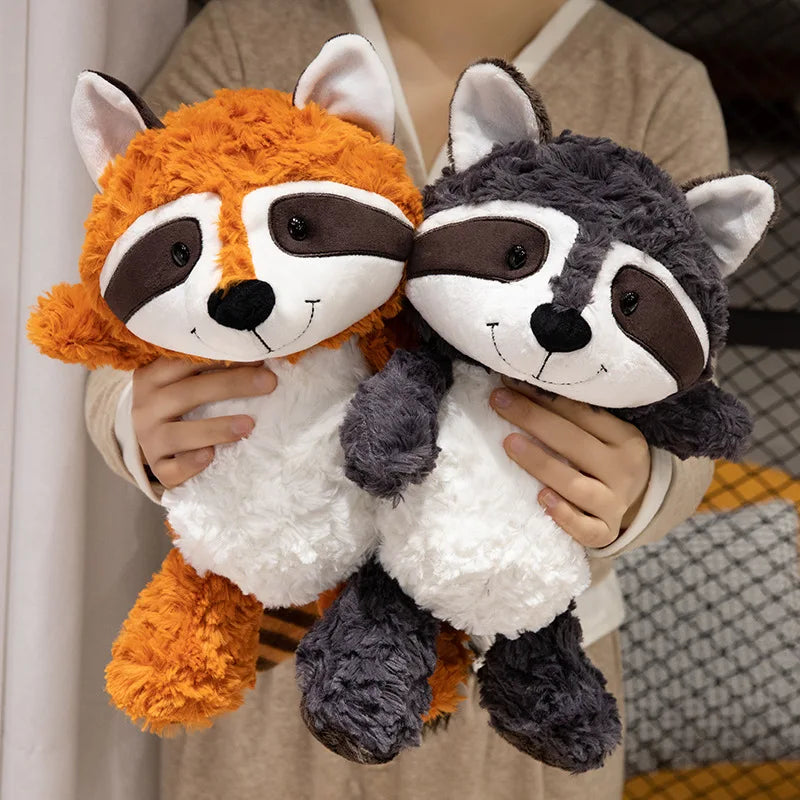 25cm Gray Raccoon Plush Toy Lovely Raccoon Cute Soft Stuffed Animals Doll Pillow For Girls Children Kids Baby Birthday Gift