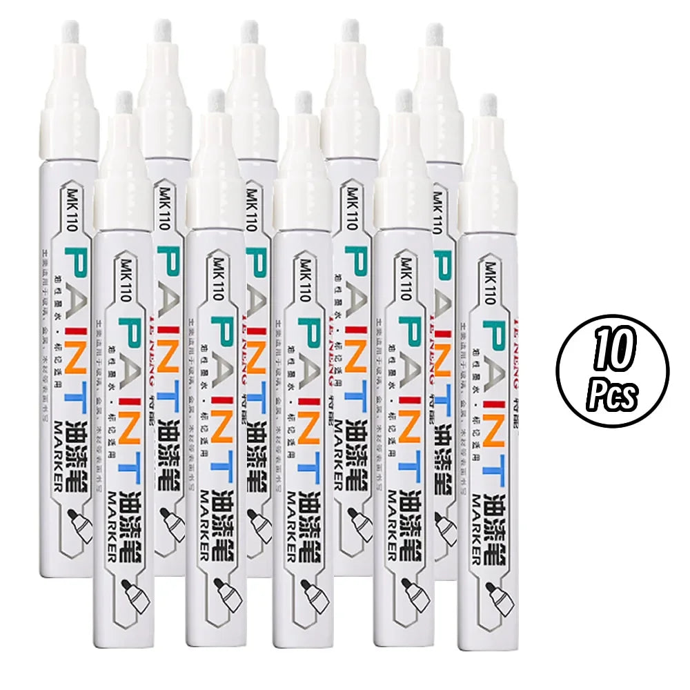 8 Colors Car Scratch Repair Paint Pen Quick Dry Touch Up Paint Repair Pen Waterproof Wheel Tyre Marker Auto Paint Marker Pens