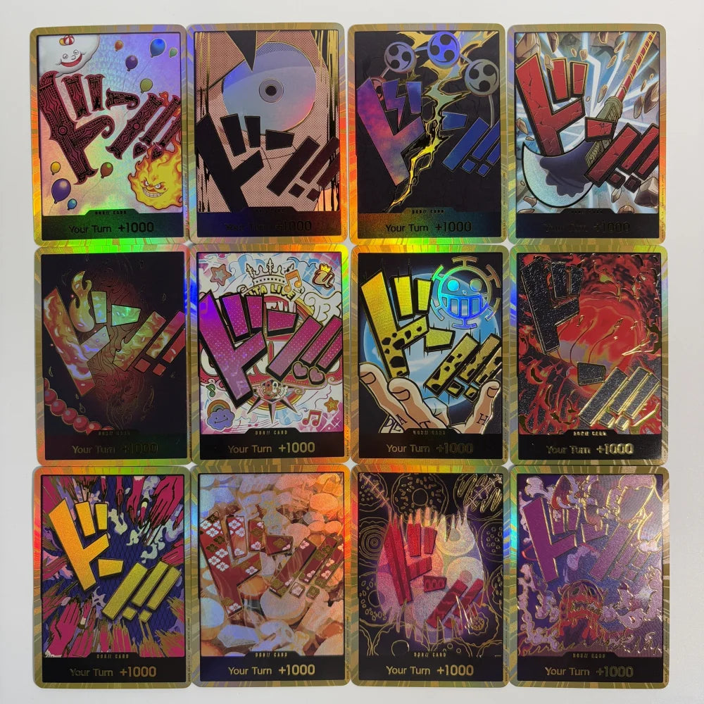 1PCS/30Pcs One Piece TCG GOLD DON!! Anime Collection Cards PRB-01 Foil English SUPER PARALLEL FOIL NM Refraction The Gift