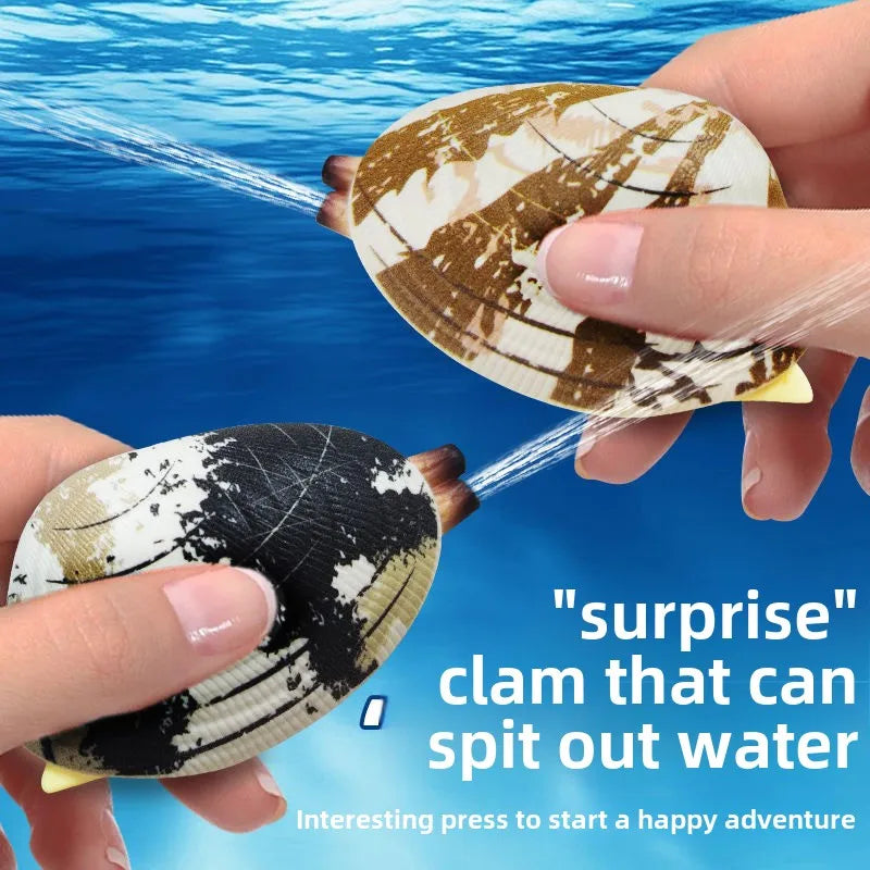 Simulated Water Spraying Clam Toy Prank Toy Water Simulation Shell Toy Children's Mini Water Gun Summer Playing for Boy