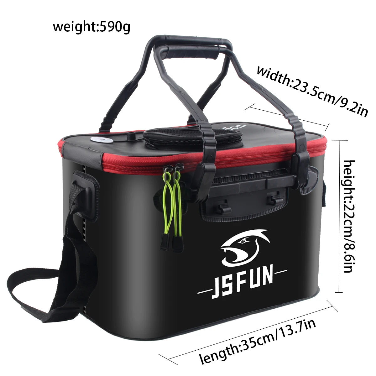 Fishing Bucket Folding Thickening Living Fish Bucket Without Oxygen Pump Portable EVA Water Tank Outdoor Fishing Live Fish Box