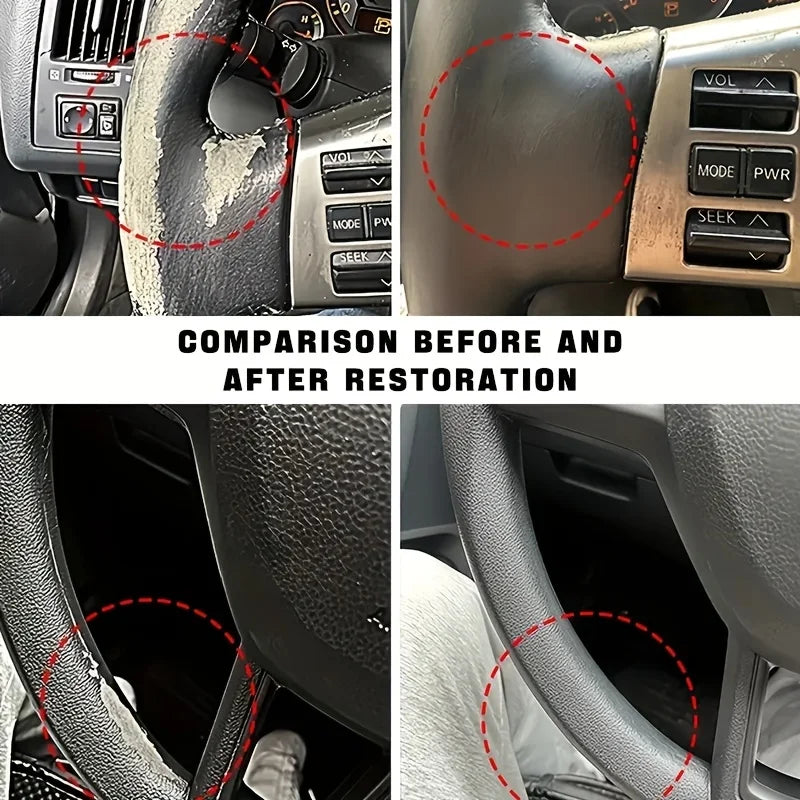Car Plastic Restorer, Ceramic Coating, 2-3 Years of Long-Lasting Protection, Restoration and Whitening, Black Gloss, Plastic Trim and Rubber Maintenance