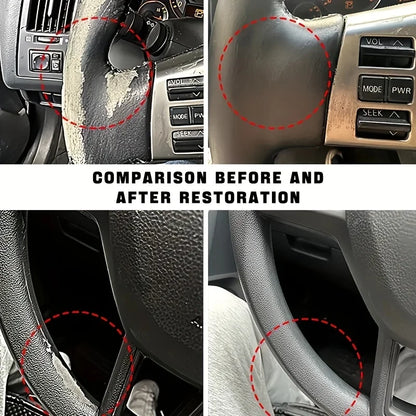 Car Plastic Restorer, Ceramic Coating, 2-3 Years of Long-Lasting Protection, Restoration and Whitening, Black Gloss, Plastic Trim and Rubber Maintenance