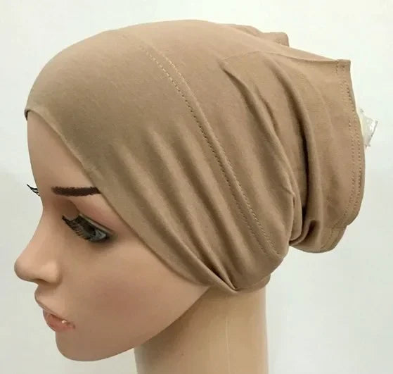 2020 soft modal inner Hijab Caps Muslim stretch Turban cap Islamic Underscarf Bonnet hat female headband tube cap turbante mujer