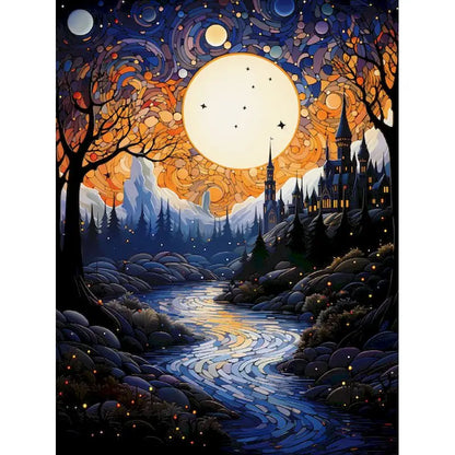 City Landscape Painting By Numbers For Adults DIY Kits HandPainted On Canvas With Framed Oil Picture Drawing Coloring By Number