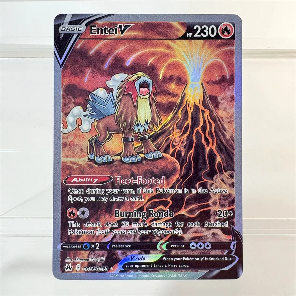 PKM High Quality Holo Proxy Cards Charizard Entei Leafeon Sylveon Sword & Shield Foil Cards PTCG PROXY The Best Gift at a Party