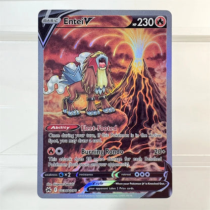 PKM High Quality Holo Proxy Cards Charizard Entei Leafeon Sylveon Sword & Shield Foil Cards PTCG PROXY The Best Gift at a Party