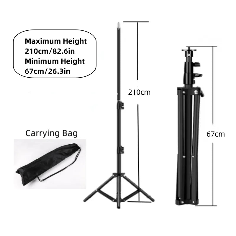 RP01-B Heavy Duty Metal Alloy Light Stand 160cm Tripod for Photo Studio Softbox Video Flash Reflector Lighting Background Stand