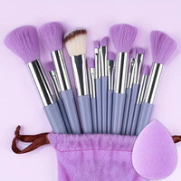 Purple with bag