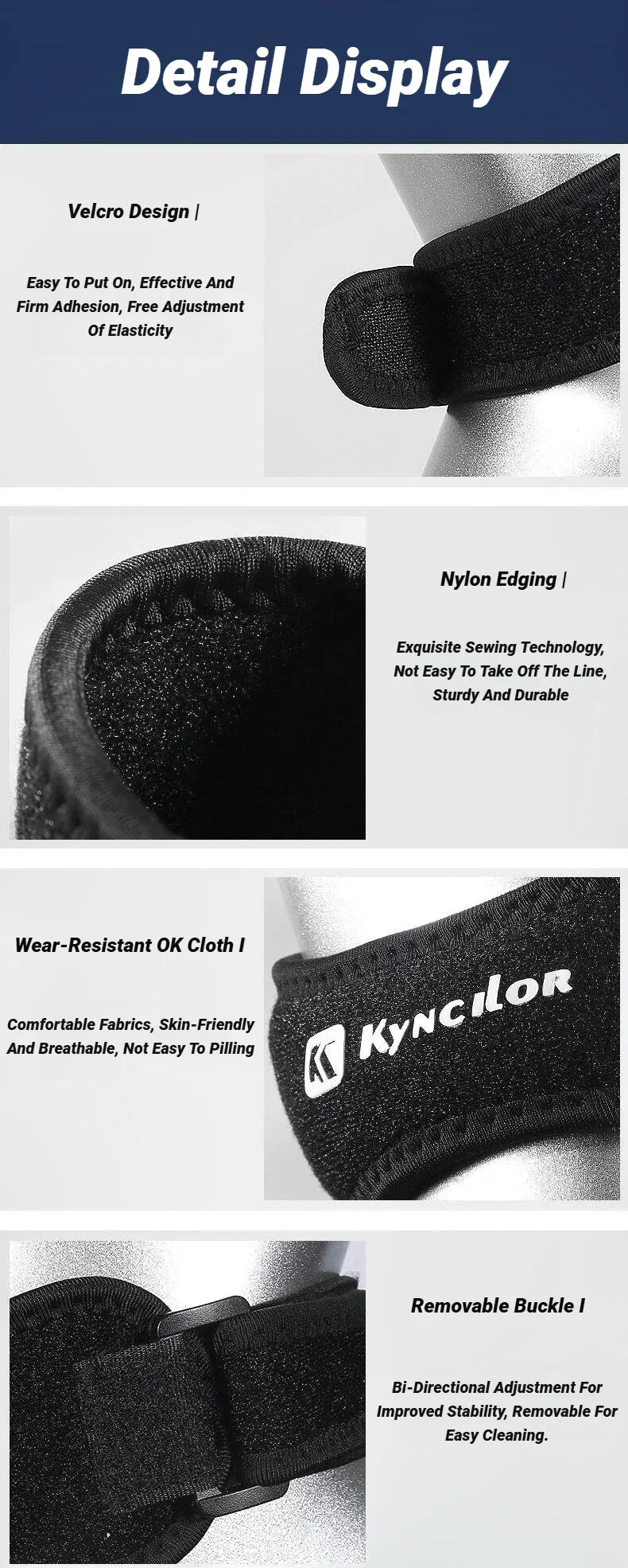 Patella Band Protection Kneecap Knee Tendon Support Strape Brace Adjustable Absorption Compression Pad Basketball