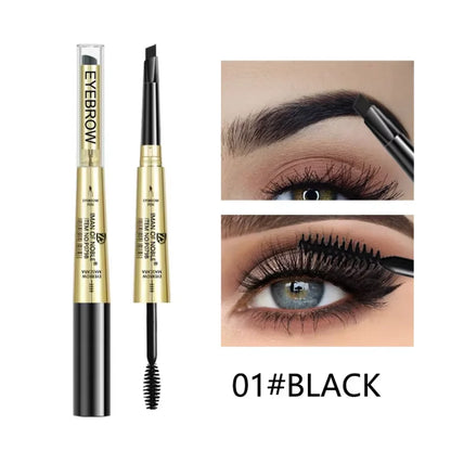 Thin Headed Eyebrow Pencil With Waterproof And Durable Brush Head Contour, Naturally Suitable For Everyone