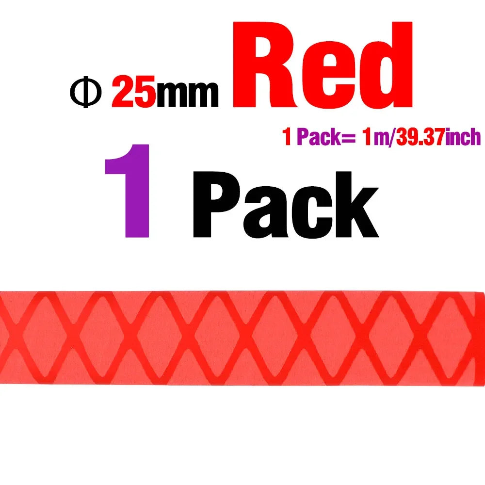 Diameter 25mm 30mm X-Tube Heat Shrink Sleeve Wrap Fishing Bulding Handle Cork Rod Grip  Waterproof and Insulation 40 Inch Length