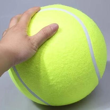 Durable Rubber Tennis Ball Dog Toy for Medium Breeds - Interactive Chew and Training Accessory
