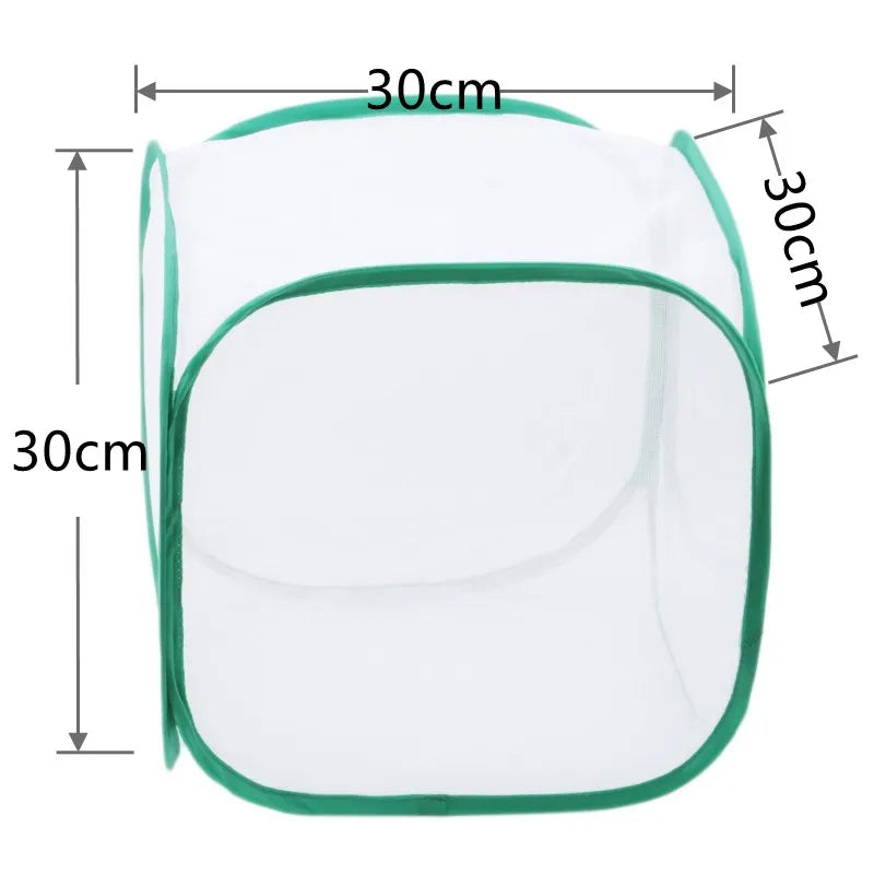 Collapsible Insect Cage Mesh Habitat Bird Butterfly Mantis Stick Grid Breeding Cricket Net Cloth Farm Cocoon Silkworm Hatch Cage