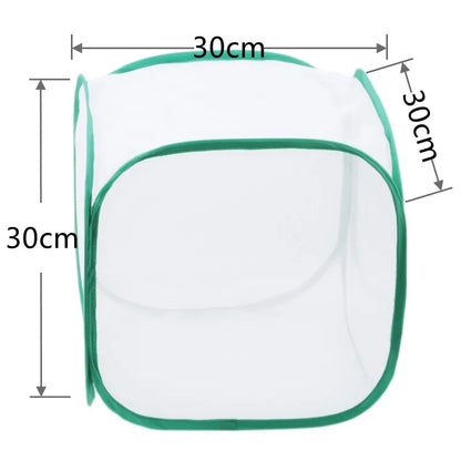 Collapsible Insect Cage Mesh Habitat Bird Butterfly Mantis Stick Grid Breeding Cricket Net Cloth Farm Cocoon Silkworm Hatch Cage