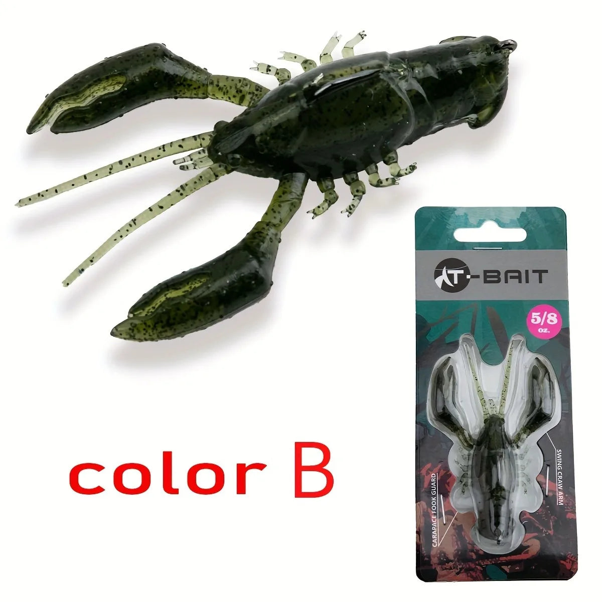 ANFS 1piece Craw Soft Lure Cool Fishing Lures Artificial Baits Fishing Accessory
