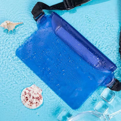 3-Layer High Waterproof Sealing Phone Dry Bag - Large Size Transparent Underwater Pouch for iPhone Mobile Phone