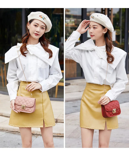 New Embroidered Bag 2024 Ladies Bags Trendy Women's Bag Cross border Small Square Bag Fashion Chain Bag