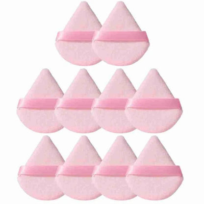 Triangle Velvet Powder Puff Black Soft Makeup Sponge for Foundation Blending Face Cosmetic Beauty Tool