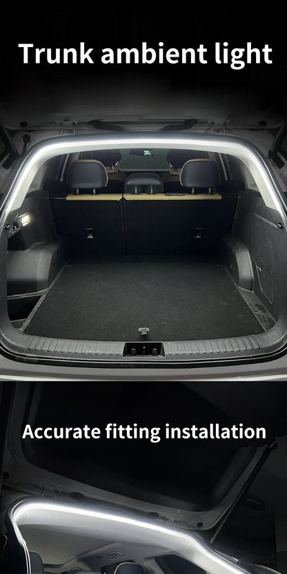 Car Trunk Light Ambient Decorative Atmosphere Lamp Led Flexible Strip Universal Ultra-bright Interior 12V