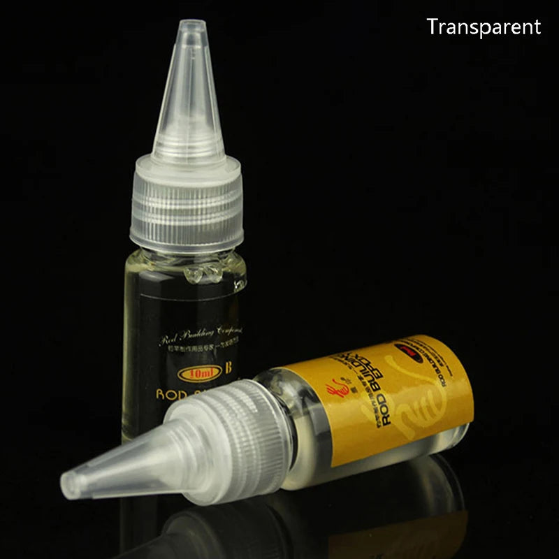 2Pcs 10ml DIY Fishing Tools Repair Epoxy Resin AB Glue For Fishing Rods Transparent Twine Fishing Rod Paint Accessories