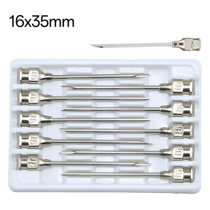 10pcs Stainless steel veterinary needles Syringe Dispensing Needle For Farm,Fluid Supplement,Livestock, Poultry,Glue Dispensing
