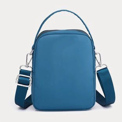 Oxford fabric crossbody bag, single shoulder strap, suitable for both men and women, versatile canvas small bag