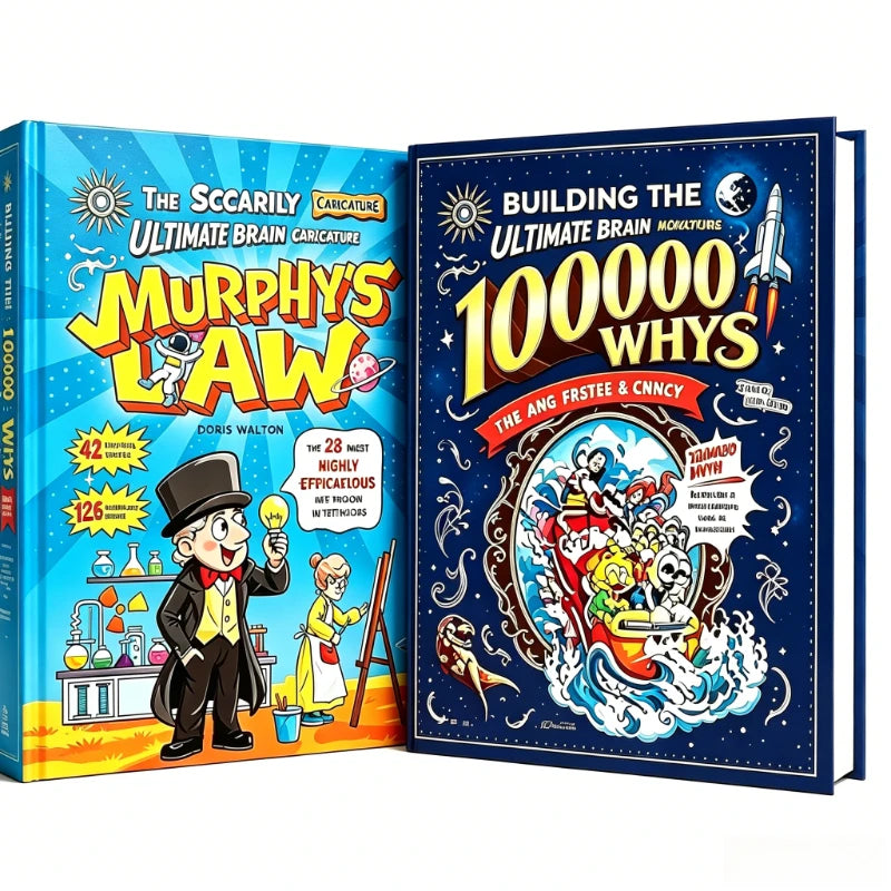 1/2 Books Set Murphy's Law & 100000 Whys Kids Science Humor Educational Storybooks English Early Reading Gifts for Children
